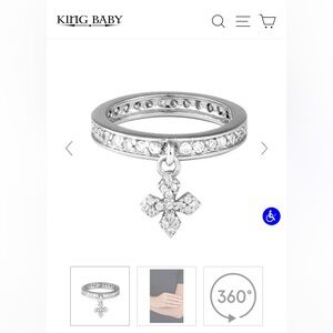 King Baby CZ Ring w/ MB Cross